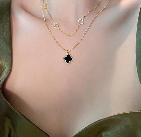 Jinglei temperament titanium steel necklace, long choker chain, women's new style, non fading collarbone chain, light luxury high-end neck chain