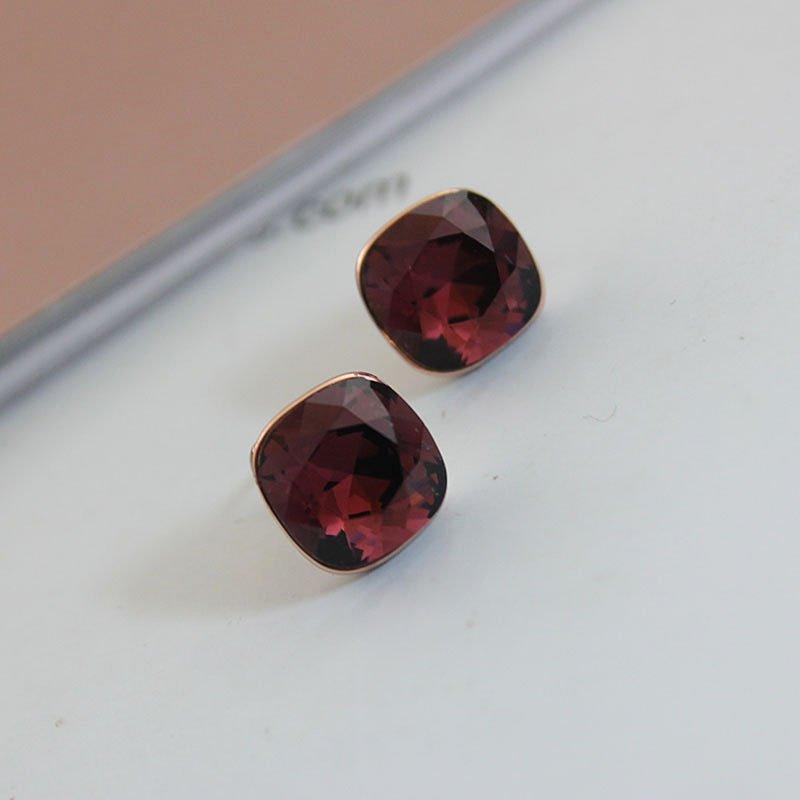 Elegant and Versatile High-End Crystal Anti-Allergy Earrings for Women | Trendy and Fairy-Like OL Temperament Jewelry