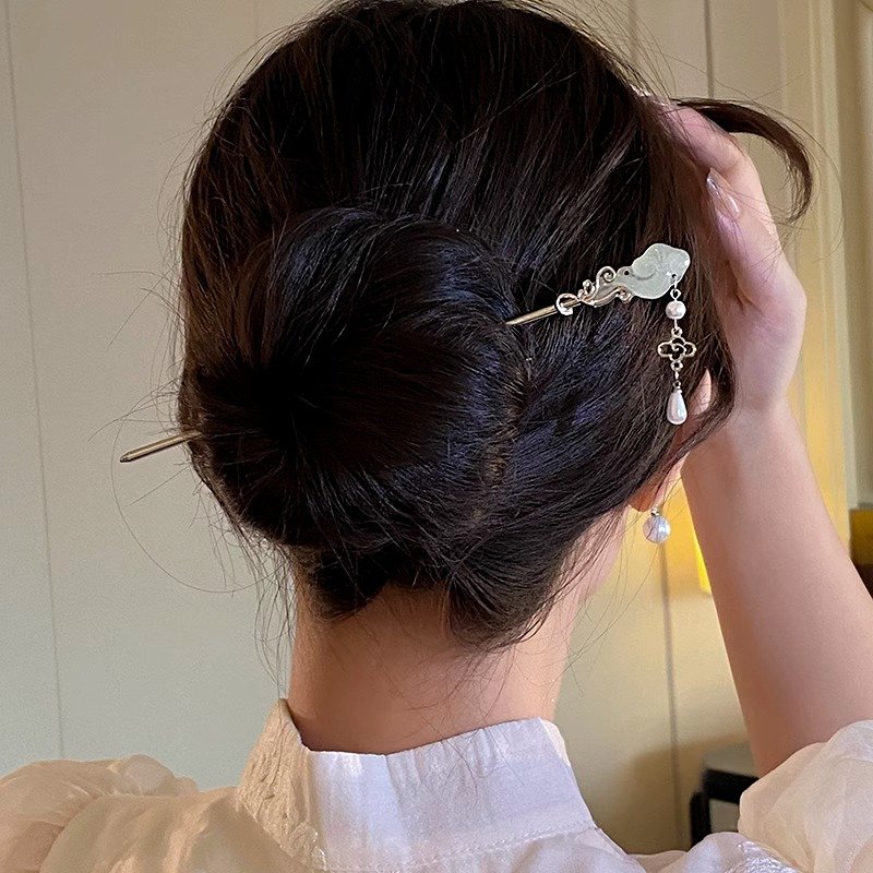 Ma Mian Skirt Hairpin Headwear Ancient Style Panhair Hairpin New Chinese Style Hairpin Step Swinging Hairpin Accessories for Women's High end Feeling