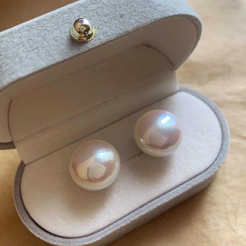 Mermaid Ji Mantou Pearl Ear Studs Female Small Popular High quality Earrings 2024 New Popular Light Luxury Ear Jewelry