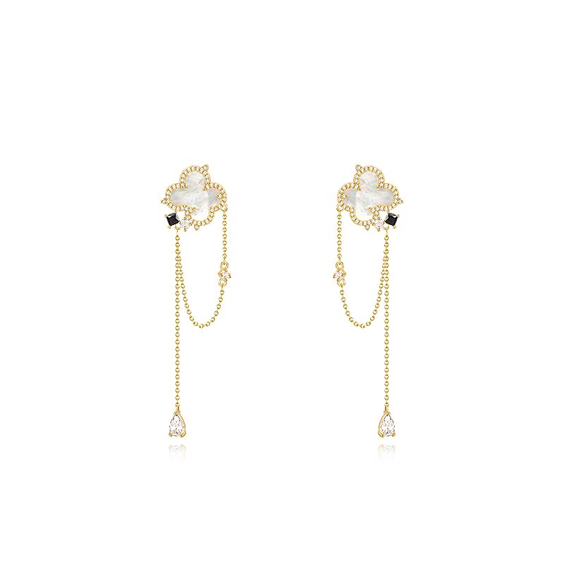 Original Lucky Grass tassel Earrings for Women 2024 New Popular High end Earrings with a Unique Summer Charm
