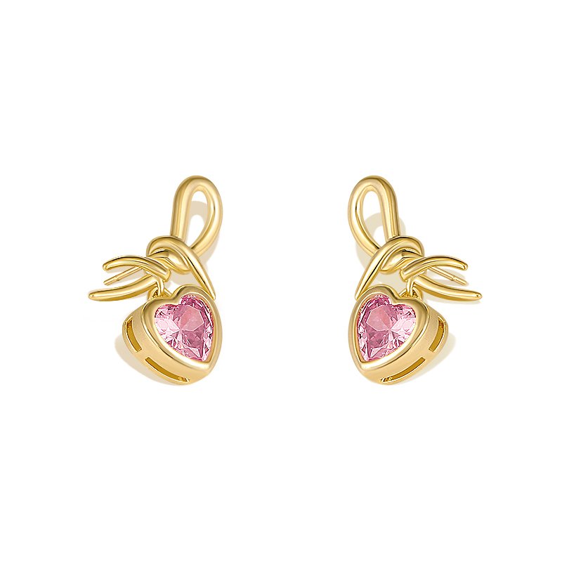 Original Sweetheart Earnail Female 2024 New Explosive Light Luxury High End Earring Charm Atmospheric Love Ear Jewelry