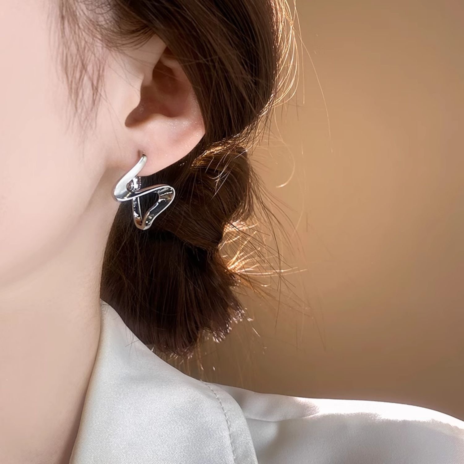 Silver Spiral Earrings for Women: Unique, Niche, and Elegant 2025 Popular Light Luxury High-End Jewelry