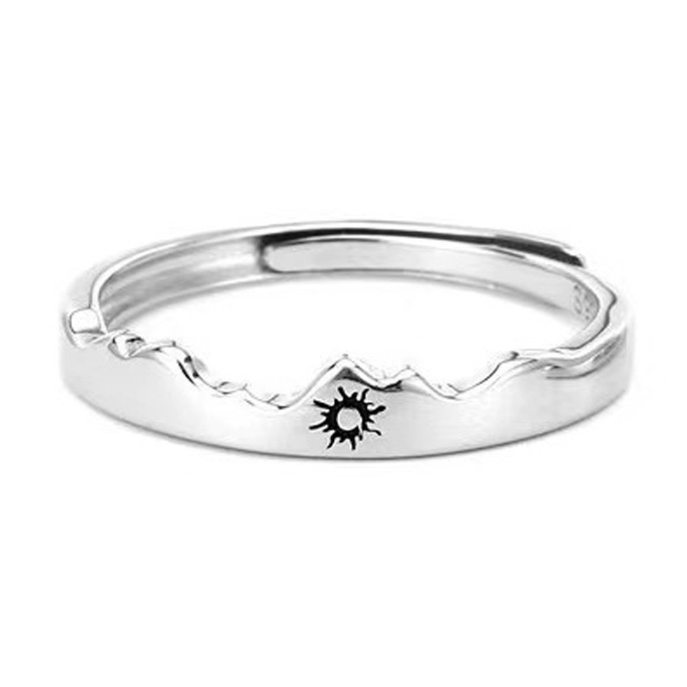 S925 Silver Couple Ring for Men and Women, Adjustable Ring, Fashionable, Personalized, Versatile Pair, New Style, Non fading Jewelry