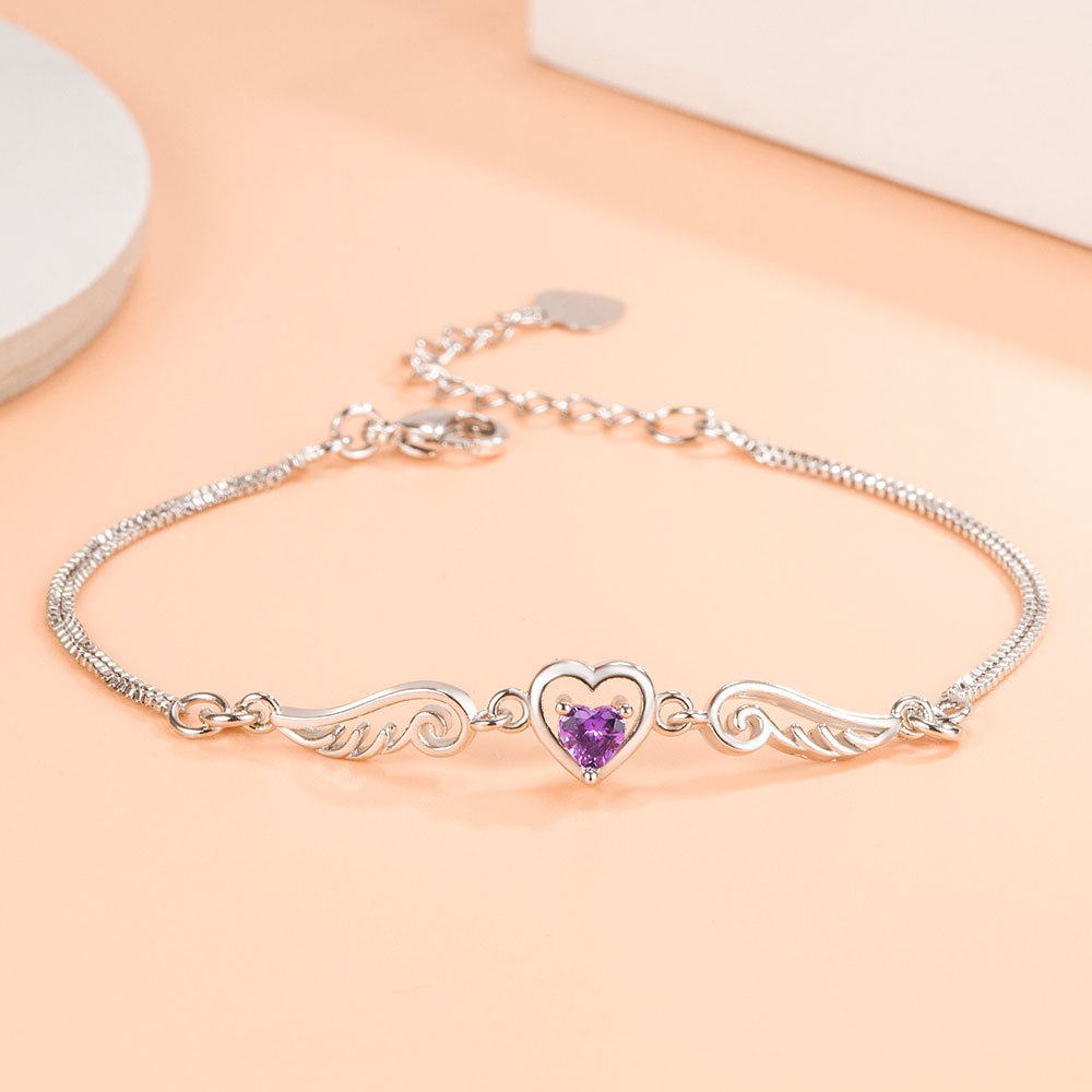 S925 silver bracelet, women's simple diamond inlaid bell bracelet, non fading fashionable love couple bracelet, internet famous jewelry