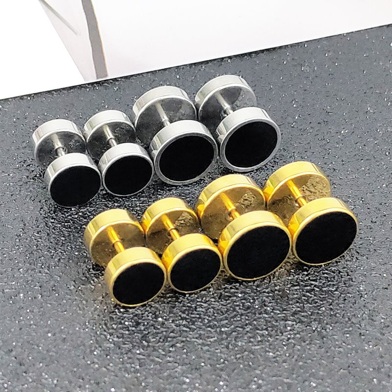 Earrings 2021 New Trendy Men's and Women's Hip Hop Gold Style Street Ins Japanese and Korean Personalized Earrings