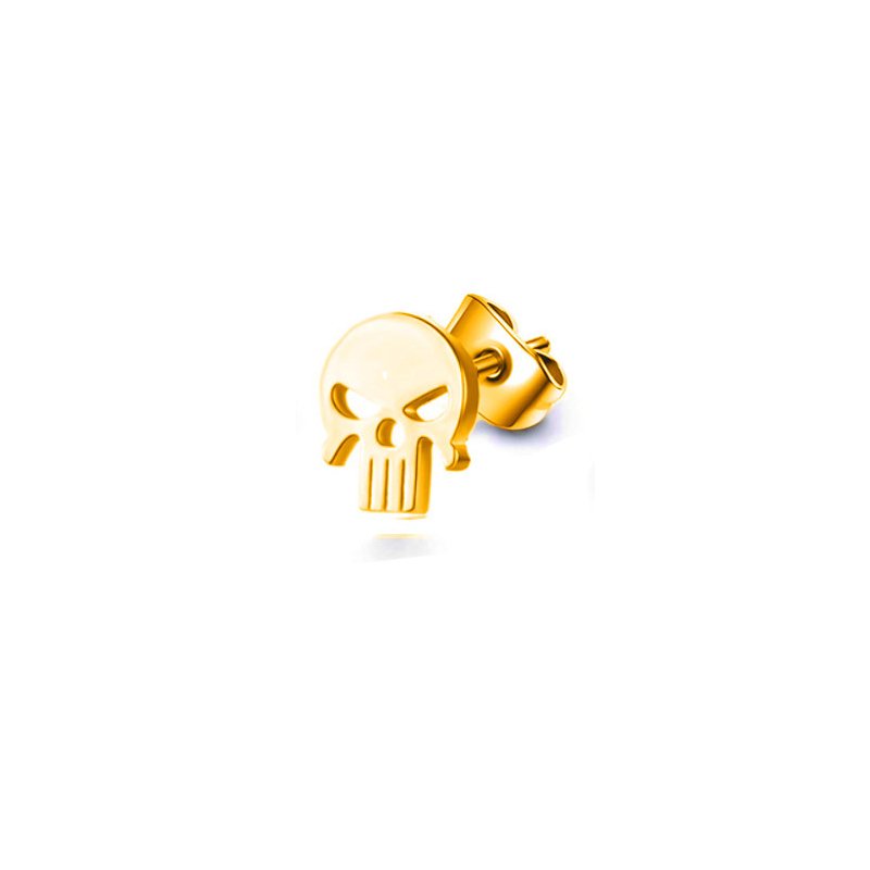 European and American minimalist men's and women's titanium steel punk earrings, fashionable hip-hop cross earrings, finger earrings, piercing accessories