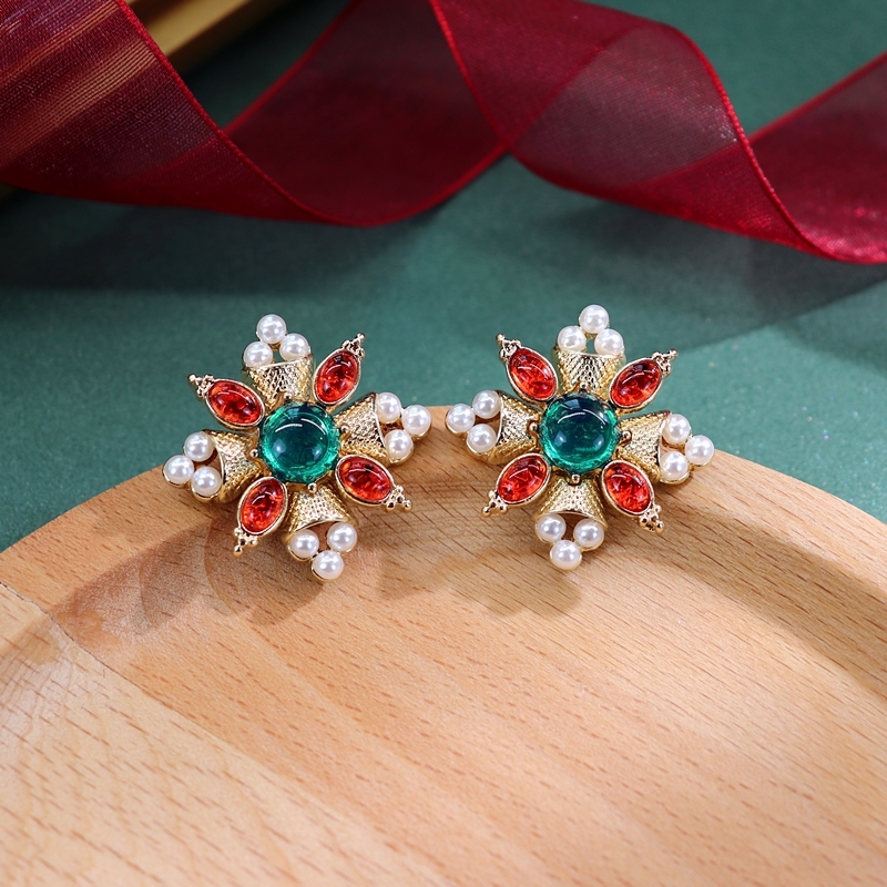 S925 Silver Baroque Palace Style Earrings